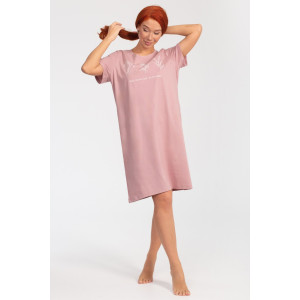 Платье женское К-380 "Астра" кулирка (р-ры: 48-56) сухая роза