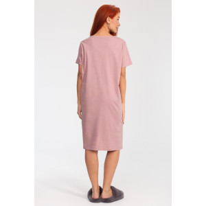 Платье женское К-380 "Астра" кулирка (р-ры: 48-56) сухая роза