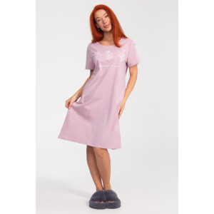 Платье женское К-380 "Астра" кулирка (р-ры: 48-56) лила
