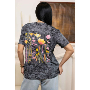 Футболка женская 2156/4 кулирка (р-ры: 46-60) черный-2