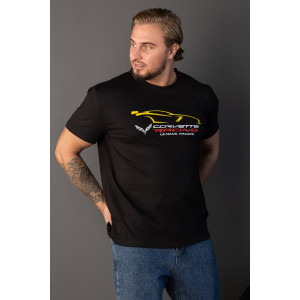 Футболка мужская 2164/2 кулирка с лайкрой (р-ры: 48-58) черный