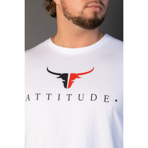 Футболка мужская 2164/1 кулирка с лайкрой (р-ры: 48-58) белый-бык