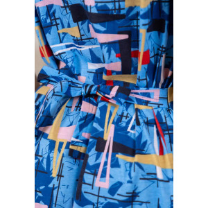 Халат женский 1683/11 кулирка (р-ры: 48-62) синий