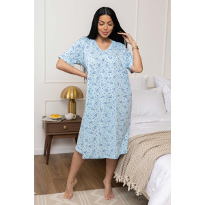 Сорочка женская 1930/5 кулирка (р-ры: 48-62) голубой