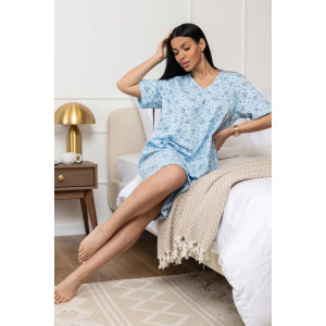 Сорочка женская 1930/5 кулирка (р-ры: 48-62) голубой