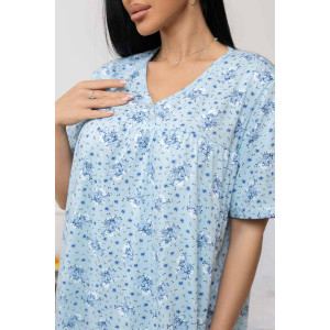 Сорочка женская 1930/5 кулирка (р-ры: 48-62) голубой