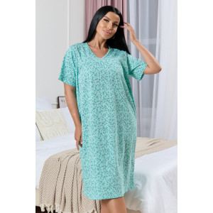 Сорочка женская 1930/2 кулирка (р-ры: 48-62) бирюзовый