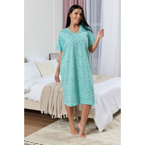 Сорочка женская 1930/2 кулирка (р-ры: 48-62) бирюзовый