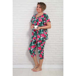 Пижама женская "Марта арбузы" кулирка (р-ры: 50-72)