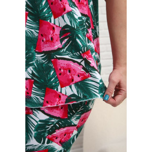 Пижама женская "Марта арбузы" кулирка (р-ры: 50-72)