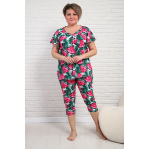 Пижама женская "Марта арбузы" кулирка (р-ры: 50-72)