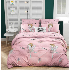 Детское постельное белье поплин на резинке П-062Т