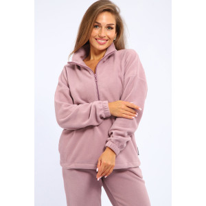 Костюм двойка женский 5338и флис (последний размер) лиловый 48