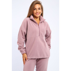 Костюм двойка женский 5338и флис (последний размер) лиловый 48