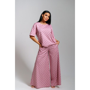 Костюм двойка женский "Моника" кулирка (последний размер) горох 54