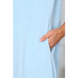 Пеньюар двойка женский "Соблазн" велюр+вискоза (последний размер) голубой 52,54 Пеньюар двойка женский "Соблазн" велюр+вискоза (последний размер) голубой 52,54