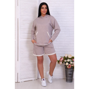 Шорты женские "Джаз" футер 2-х нитка (последний размер) петля 56