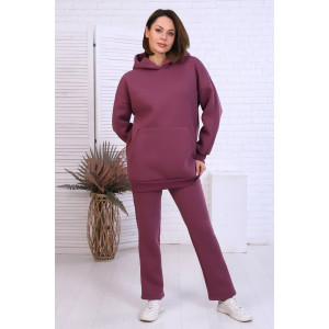 Толстовка женская "Перфект" футер 3-х нитка с начесом (последний размер) слива 42,46,48 Толстовка женская "Перфект" футер 3-х нитка с начесом (последний размер) слива 42,46,48