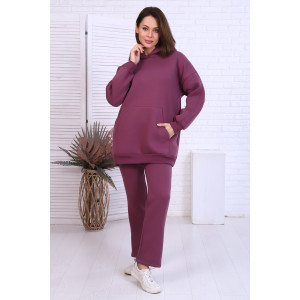 Толстовка женская "Перфект" футер 3-х нитка с начесом (последний размер) слива 42,46,48 Толстовка женская "Перфект" футер 3-х нитка с начесом (последний размер) слива 42,46,48