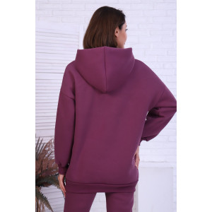 Толстовка женская "Перфект" футер 3-х нитка с начесом (последний размер) слива 42,46,48 Толстовка женская "Перфект" футер 3-х нитка с начесом (последний размер) слива 42,46,48