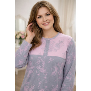 Костюм двойка женский №39064 кулирка (р-ры: 46-60) серый