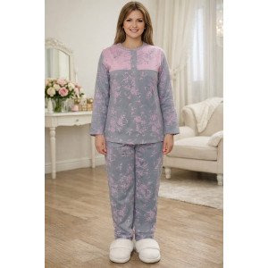 Костюм двойка женский №39064 кулирка (р-ры: 46-60) серый