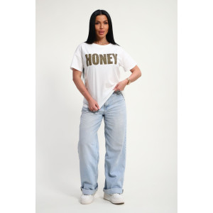 Футболка женская №85665 кулирка (р-ры: 46-56) белый Футболка женская №85665 кулирка (р-ры: 46-56) белый