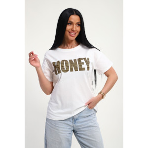 Футболка женская №85665 кулирка (р-ры: 46-56) белый Футболка женская №85665 кулирка (р-ры: 46-56) белый