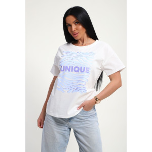 Футболка женская №85663 кулирка (р-ры: 46-56) белый