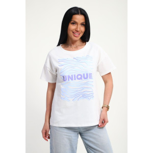 Футболка женская №85663 кулирка (р-ры: 46-56) белый