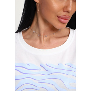 Футболка женская №85663 кулирка (р-ры: 46-56) белый