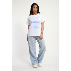 Футболка женская №85663 кулирка (р-ры: 46-56) белый