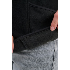 Толстовка женская №75011 флис (р-ры: 46-56) черный