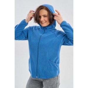 Толстовка женская №75011 флис (р-ры: 46-56) индиго