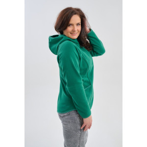 Толстовка женская №75011 флис (р-ры: 46-56) зеленый