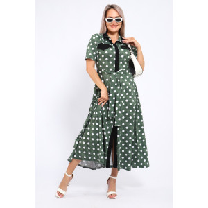 Платье женское №39059 кулирка (р-ры: 46-60) зеленый