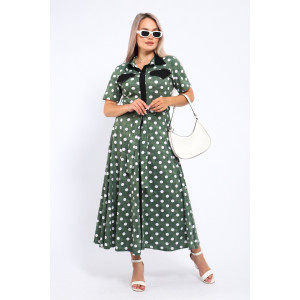 Платье женское №39059 кулирка (р-ры: 46-60) зеленый