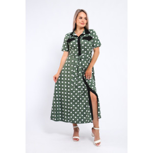 Платье женское №39059 кулирка (р-ры: 46-60) зеленый