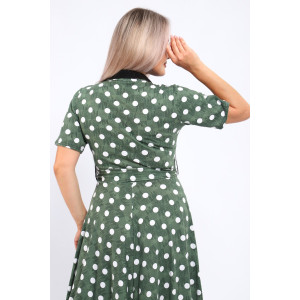 Платье женское №39059 кулирка (р-ры: 46-60) зеленый