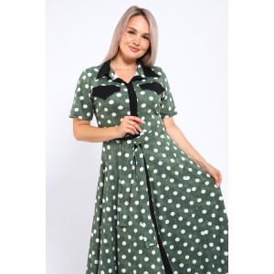 Платье женское №39059 кулирка (р-ры: 46-60) зеленый