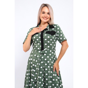 Платье женское №39059 кулирка (р-ры: 46-60) зеленый