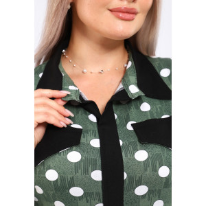 Платье женское №39059 кулирка (р-ры: 46-60) зеленый