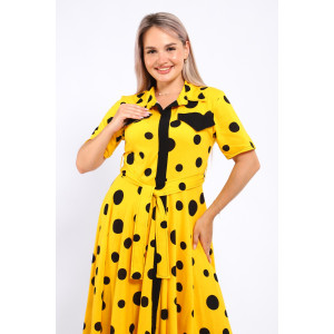 Платье женское №39059 кулирка (р-ры: 46-60) желтый