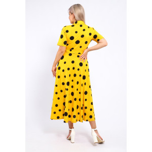 Платье женское №39059 кулирка (р-ры: 46-60) желтый