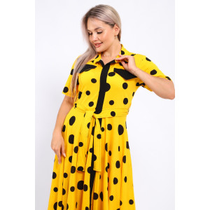Платье женское №39059 кулирка (р-ры: 46-60) желтый