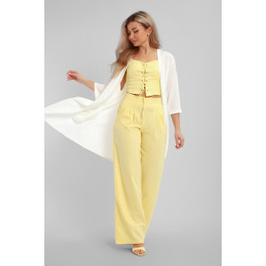 Кардиган женский №32744 атлас стрейч (р-ры: 48-58) молочный