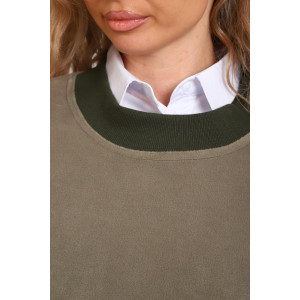 Жилет женский №1101 флис (р-ры: 48-52) хаки