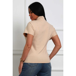 Блузка женская №84304 кулирка с лайкрой (р-ры: 44-58) бежевый