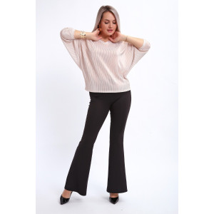 Блузка женская №32740 атлас стрейч (р-ры: 48-62) экрю Блузка женская №32740 атлас стрейч (р-ры: 48-62) экрю