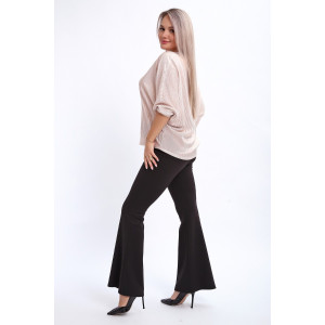 Блузка женская №32740 атлас стрейч (р-ры: 48-62) экрю Блузка женская №32740 атлас стрейч (р-ры: 48-62) экрю